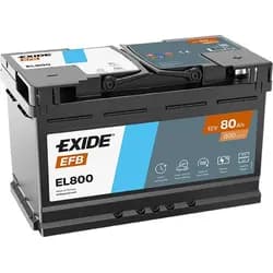 Exide EL800 Start-Stop EFB 12V 80Ah 720A Autobatterie