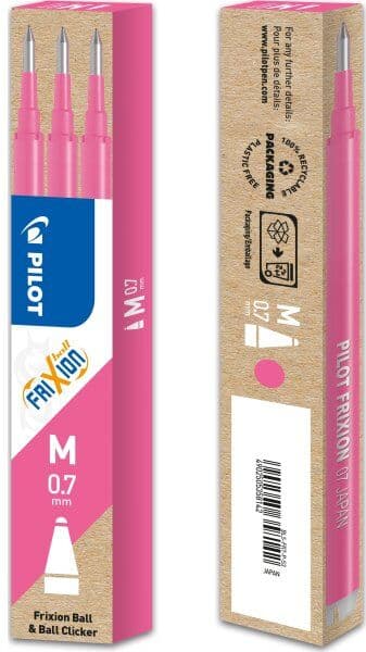 Pilot Frixion Refill   M   Pink   3 Stk.