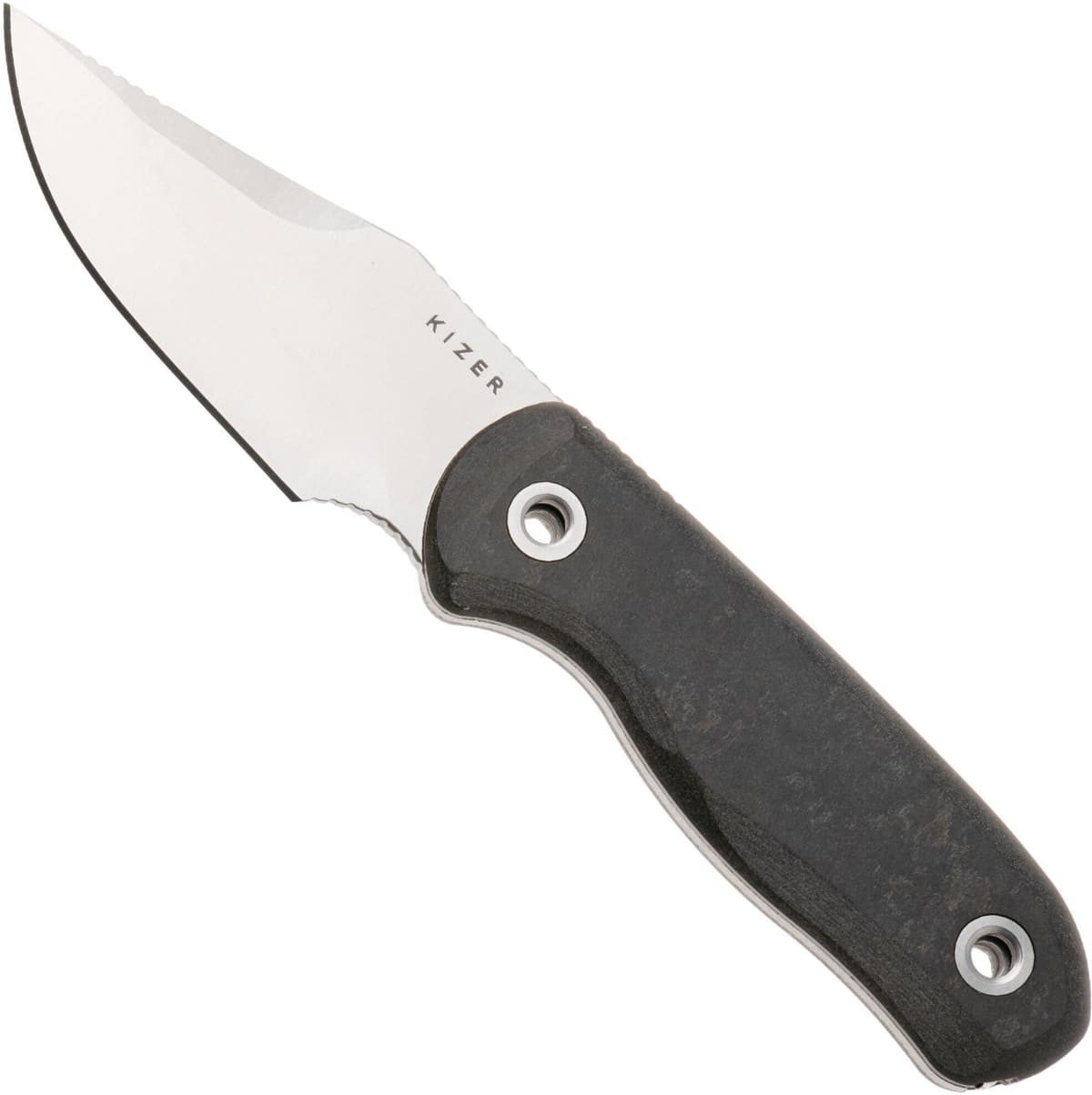 Nóż z głownią stałą Kizer Vanguard Drop Bear Fix 1092A3 Clippoint Satin S45VN, Richlite, projekt Azo