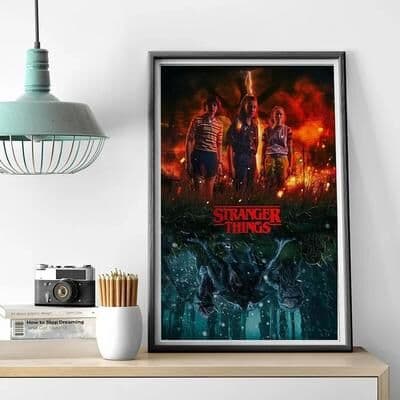 Uplift Essentials Stranger Things TV Drama Poster Art Canvas Painting style 10 8x12 In