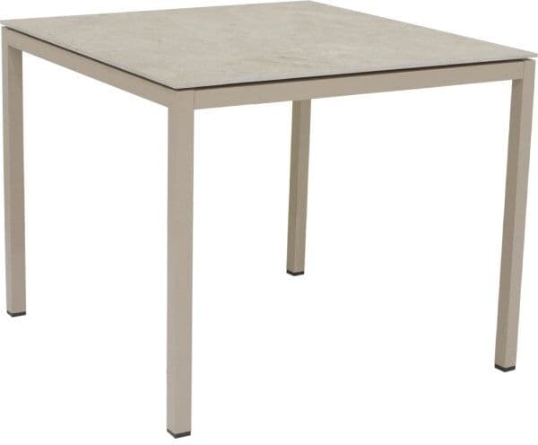 Mandalay Terra Havebord L82 Cm, Keramik Top, Taupe