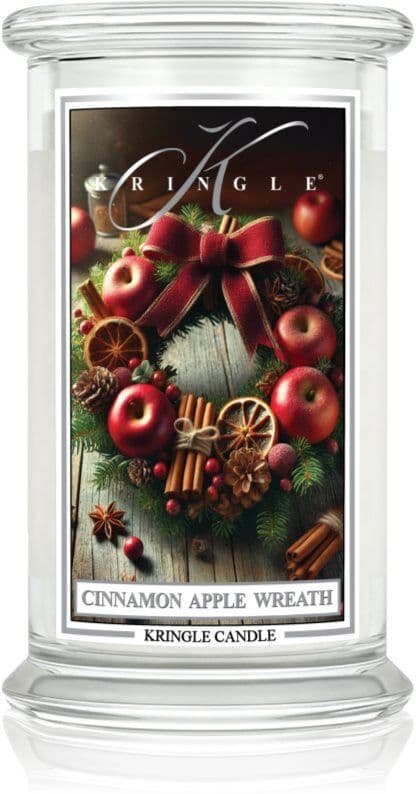 Kringle Candle Cinnamon Apple Wreath αρωματικό κερί 623 γρ
