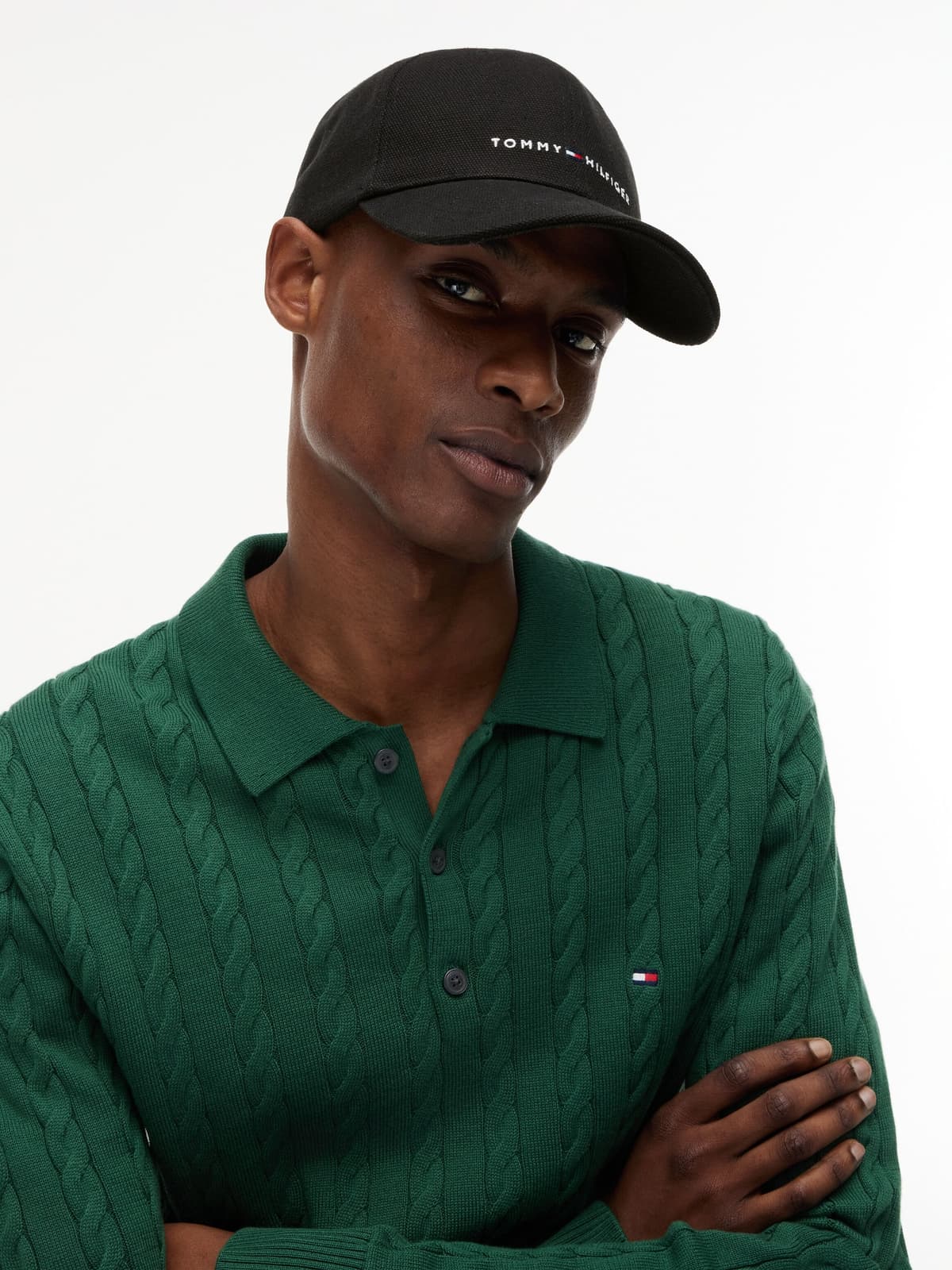 Baseball Cap TOMMY HILFIGER "TH FOUNDATION SOFT 6 PANEL", Herren, schwarz, Baumwolle, Caps Baseball Cap schwarz Einheitsgröße