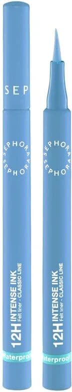 SEPHORA - Präziser Intensiver Filzstift-Eyeliner, 12H Intense Ink Felt Liner Classic Line, 1 ml,  Baby blue