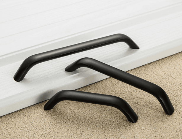 Håndtak, Metallisk, Aluminium, Svart, “belina” Knott, 96, 128, 160 Og 224 Mm – 224mm – 224 Mm