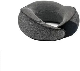 Youfap Market Adjustable Traveling Sleeping Neck Pillow, Portable Car Neck Memory Foam U Shaped Headrest Pillow dark Gray