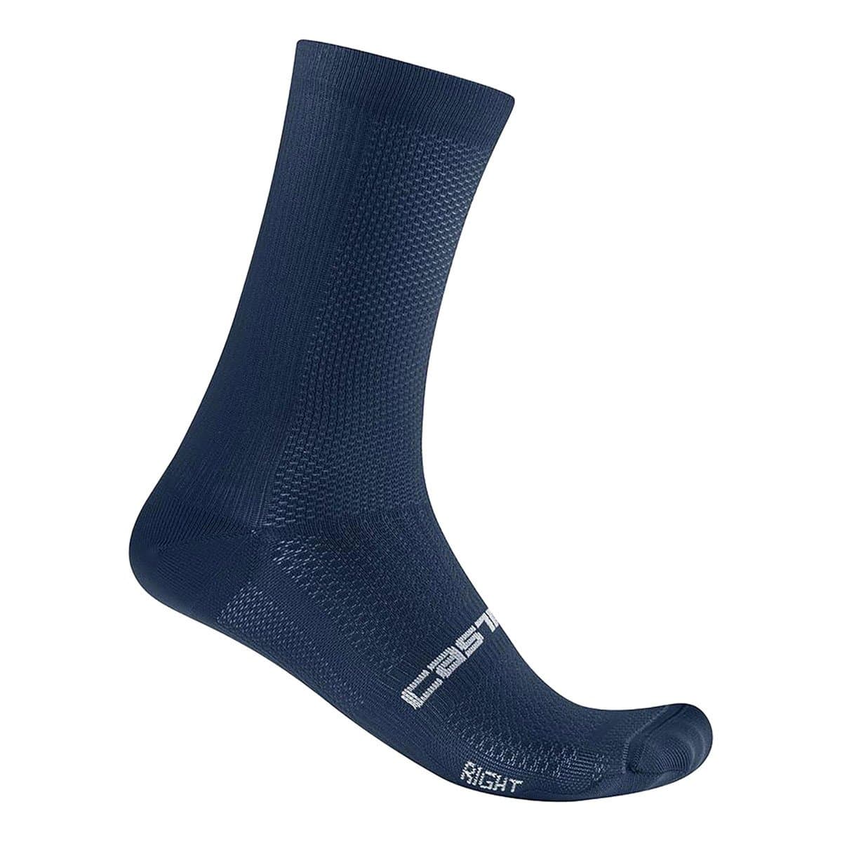 Meias Castelli Espresso 18 Azul Belga, Tamanho L/XL Unisex