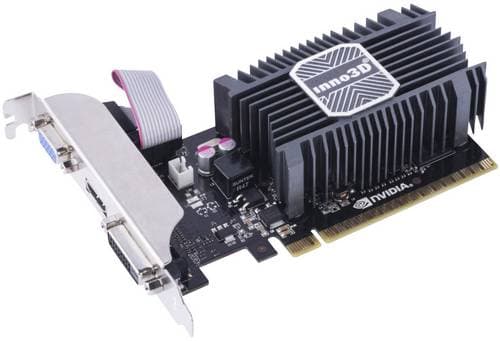 Inno 3D Grafikkarte Nvidia GeForce GT710 2 GB GDDR3-RAM PCIe HDMI, DVI, VGA Passiv gekühlt