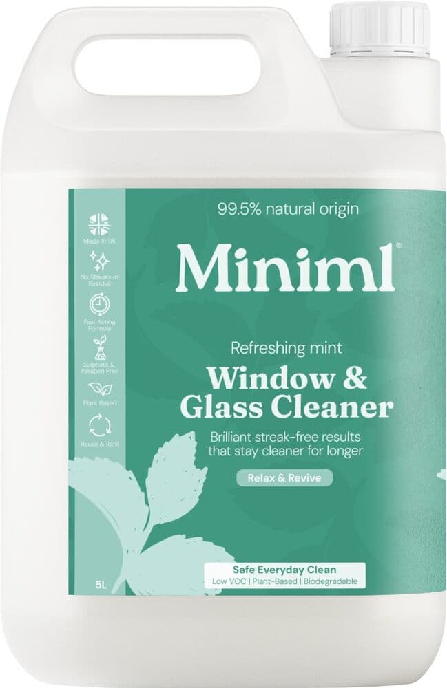 Miniml Window & Glass Cleaner Refreshing Mint 5L Refill