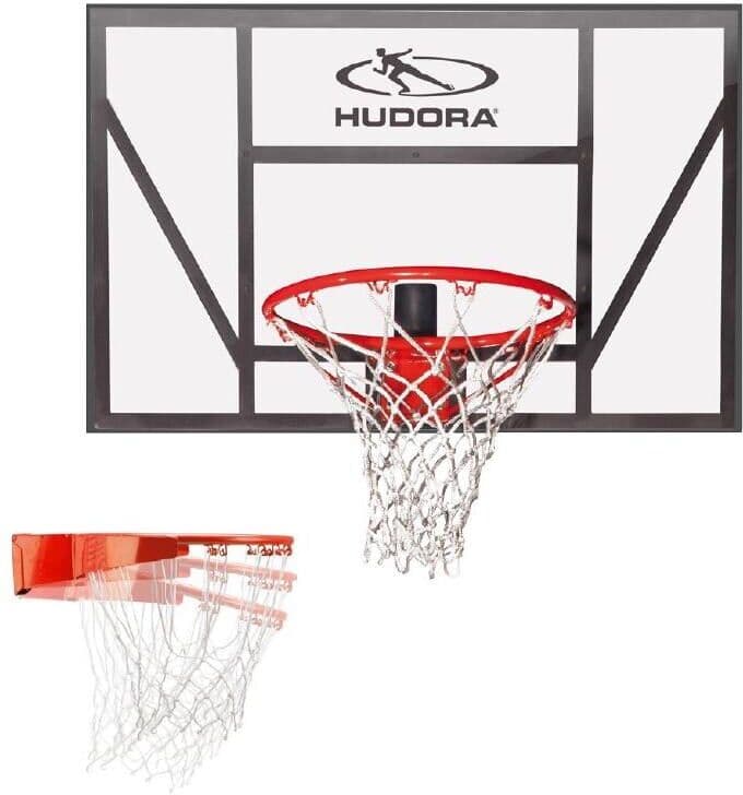 Basketballkorb HUDORA "Competition P", rot (rot, schwarz), BallsportkörbeB:110cm H:70cm, Basketballkorb, B:110cm H:70cm rot, schwarz Einheitsgröße