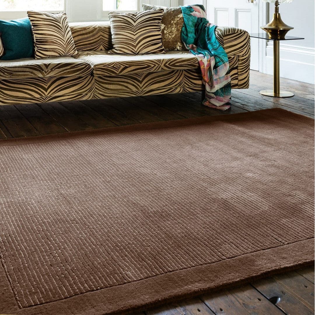 Latitude Run Handmade Plain Modern Easy To Clean Rug For Bed Room Living Room And Dining Room Chenille/Cotton Rectangle 200 x 290cm