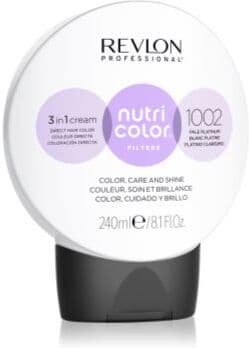 Revlon Professional Nutri Color Filters Metal-Ice máscara nutritiva com cor para uso profissional 1002 240 ml. Nutri Color Filters Metal-Ice