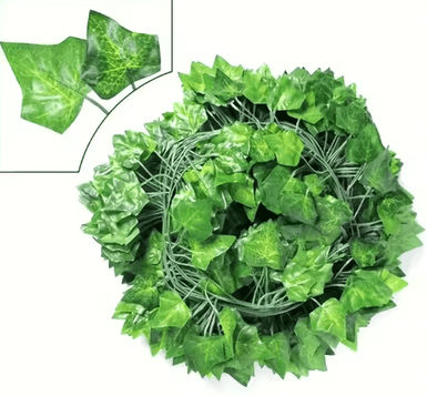 Inspire Picks SilkLeaf Artificial Ivy Garland Realistic Hanging Vine Decor For Home & Events sweet Potato 100m (50 String)