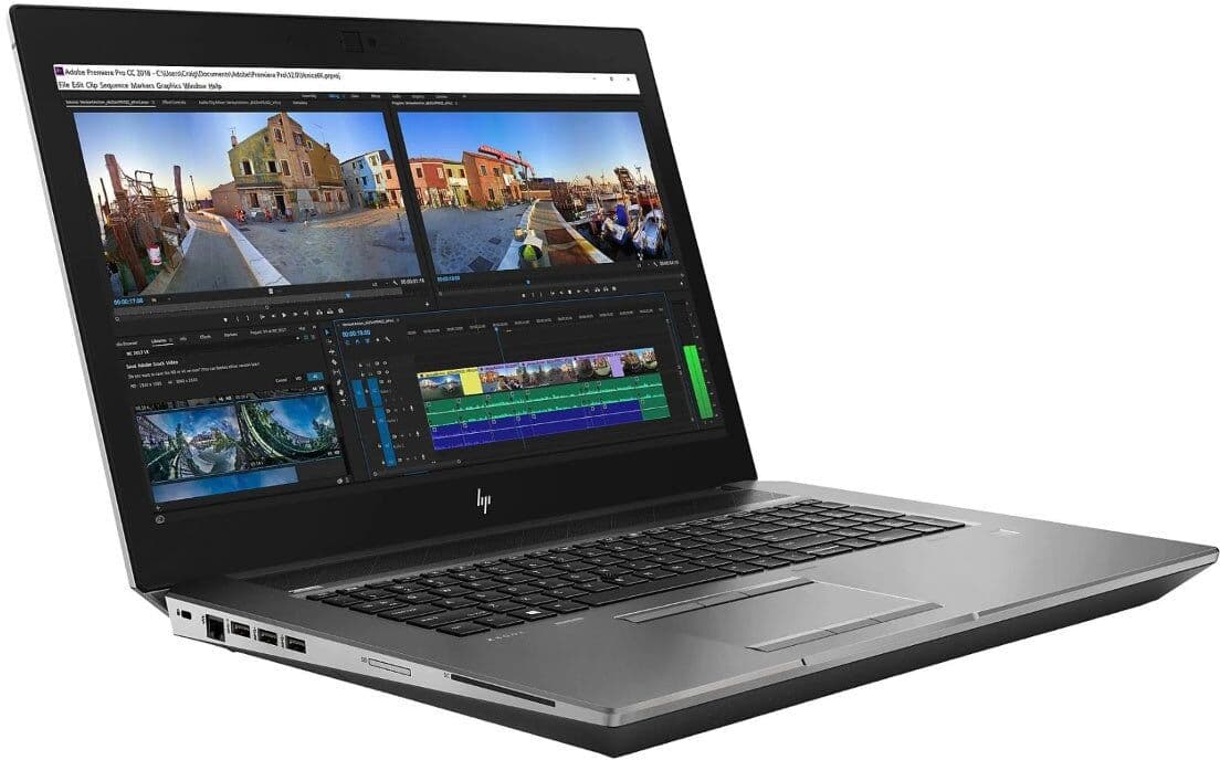 HP ZBook 17 G5, 17,3” FHD Display, Intel Core i7 8850H, 32GB, 512GB SSD, Webcam, Nvidia Quadro P3200, Windows 11 Pro, ESET Internet Security