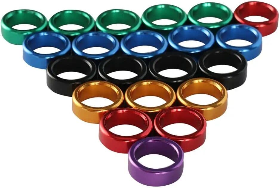 Adhere To Fly Colorful 8mm Birds Aluminum Foot Rings Pigeon Outdoor Flying Training Race Identification Tag Bird Training Tool 120Pcs