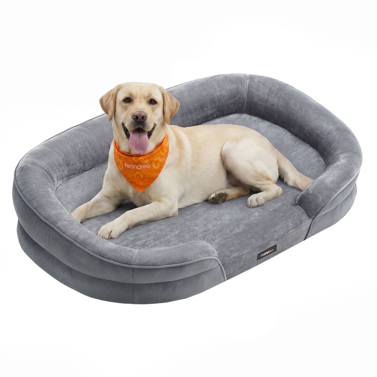 Feandrea Orthopädisches Hundebett für mittelgroße Hunde, 112 x 81 x 18 cm PGW285GD01