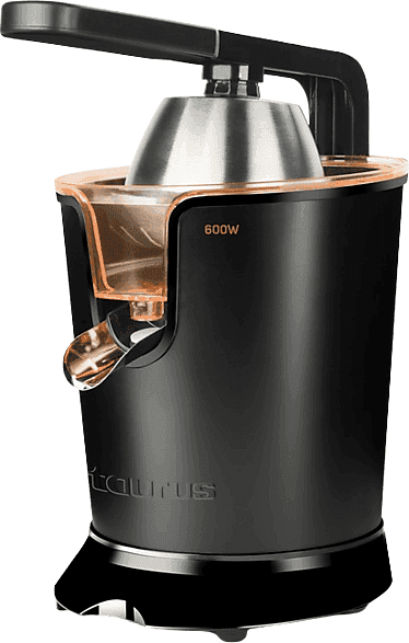 REACONDICIONADO Seminuevo Muy bueno Exprimidor - Taurus Easy Press 600, 600W, 0.65 L, Cuerpo, Filtro y Boca de vertido acero inoxidable