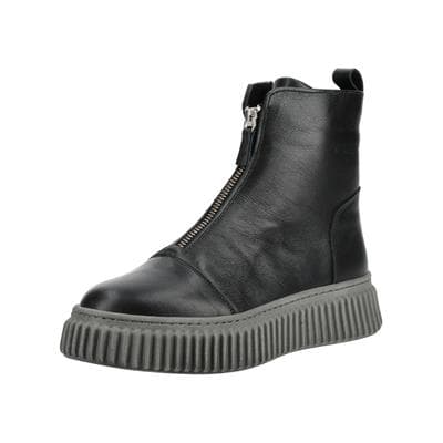 Stiefelette ANDREA CONTI "Andrea Conti Stiefelette Leder", Damen, Gr. 39, schwarz, Leder, Schuhe Stiefelette