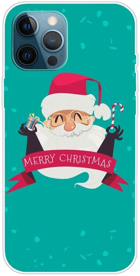 EIDERWOOD iPhone 16 Pro Max Fleksibelt Plast Bagside Julecover - Merry Christmas - Glad Julemand