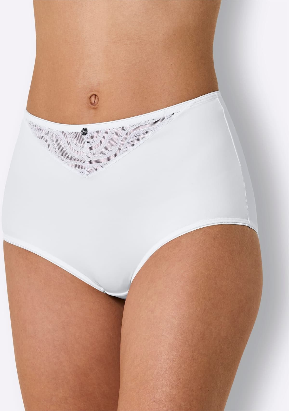 Weiter Boxer WÄSCHEPUR, Herren, Gr. 52, 2 Stk., weiss (2x weiß), 85% Polyamid, 15% Elasthan, Unterhosen Weiter Boxer 2x weiß 52, 2 Stk.