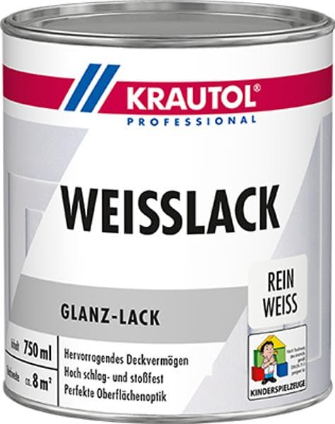 KRAUTOL Weißlack glänzend weiß, 2,5 l