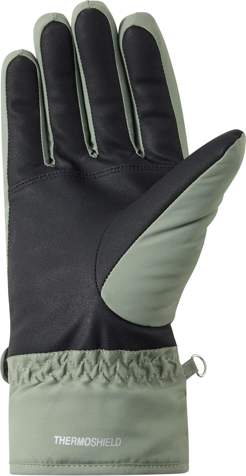 Skihandschuhe ZIENER "KISAR-Z AQUASHIELD DAMEN", Damen, Gr. 7, grün (dusty grün), Kunstfaser, Handschuhe Skihandschuhe, wasserdicht, winddicht, atmungsaktiv, warm, weiches Fleece-Futter