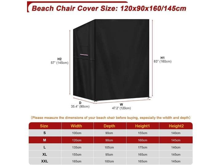 Schutzhülle Strandkorb 120x90x160/145cm Wasserdicht UV-beständig 420D Oxford mit Belüftung
