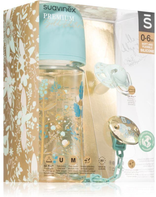 Suavinex Gold Premium Gift Set Blue coffret cadeau pour les bébés