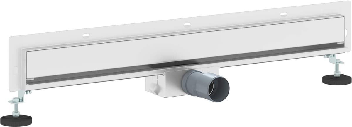 vidaXL Drain de Douche Monté au Mur Argenté 70 cm Acier Inox 304
