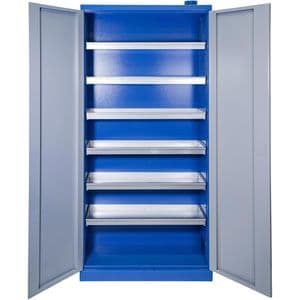 Güde Umweltschrank Typ III, 40694, lichtgrau, 92 x 200 x 38cm, 6 Wannenböden