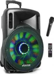 Transportabelt Lydanlæg FT15LED, 15" bas med LED lys / Bluetooth / 800W TILBUD
