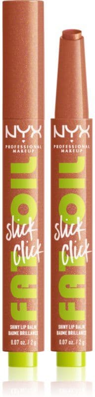 NYX Professional Makeup Fat Oil Slick Click βάλσαμο για τα χείλη με χρώμα απόχρωση 06 Hits Different 2 γρ