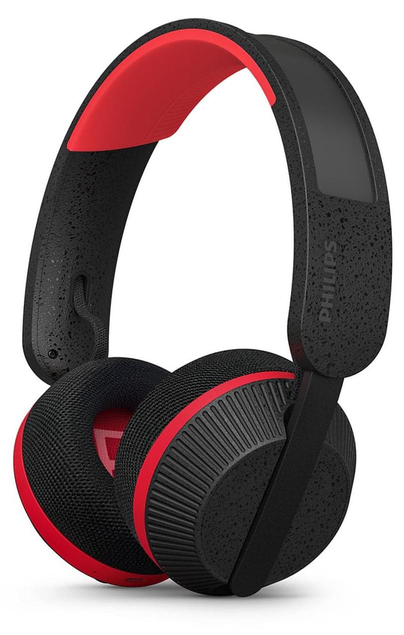 Philips 6000 serie TAA6219BK/00 Draadloze Koptelefoon met Microfoon, Zwart/Rood