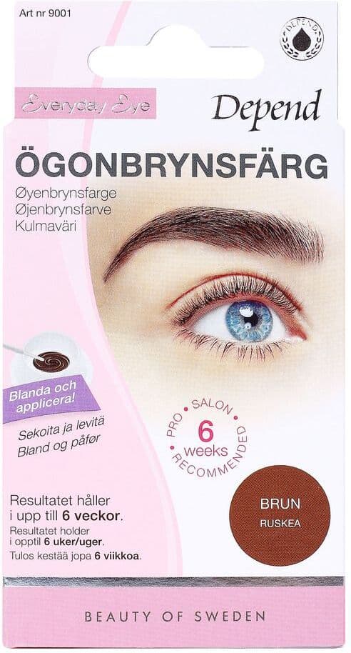 Depend Øyenbrynsfarge, Brun - 1 Stk. Vippe- Og Øyenbrynsfarge Bryn Og Vipper Skjønnhet