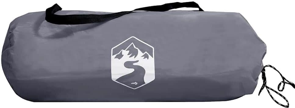 vidaXL Bâche de camping gris et orange 420x440 cm imperméable