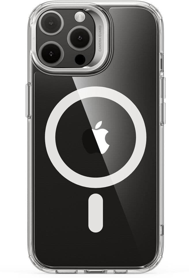 iPhone 16 Pro Max ESR Kickstand Hybrid Bagside Cover - MagSafe Kompatibel - Gennemsigtig / Hvid
