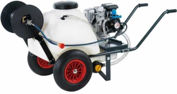 AgriEuro TOP-LINE Kit motopompa irrorazione Comet APS41/Honda GP160 con carrello e serbatoio 120L