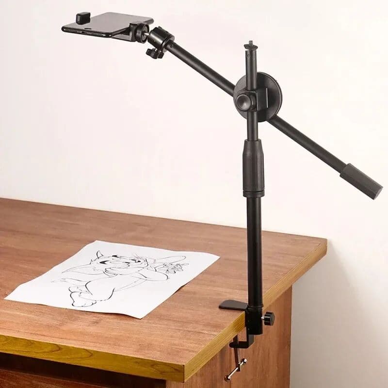 NONE Horizontal Tripod for Phone Smartphone Table Overhead Tripe Stand for Mobile Cellphone Filming Photography Articulated Arm