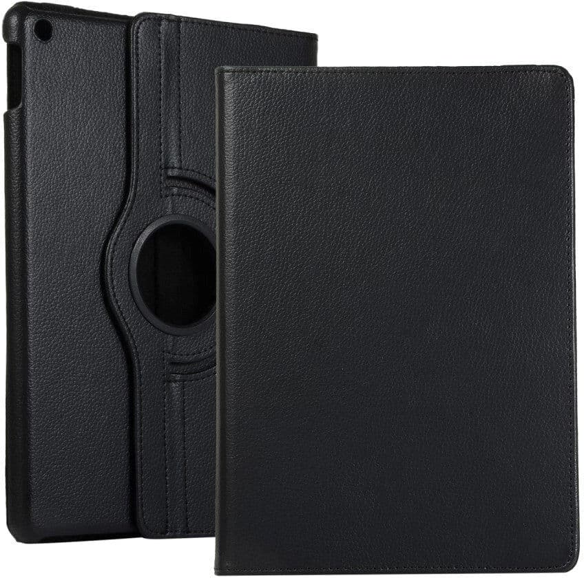 INCOVER iPad 10.2" (2021 / 2020 / 2019) Klassisk Læder Cover m. 360⁰ Ståfunktion - Sort