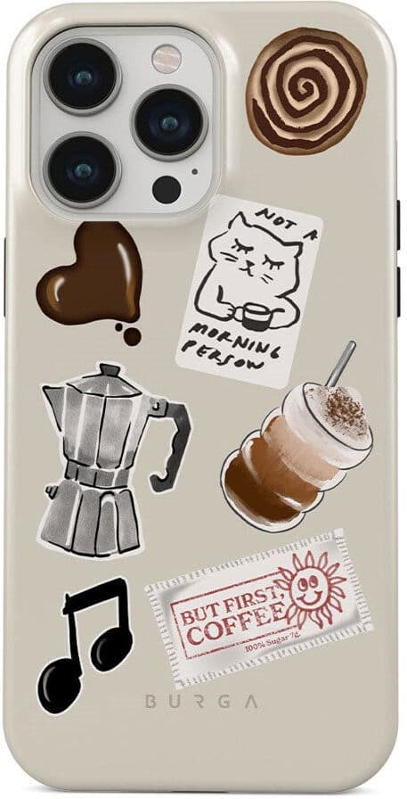 Burga iPhone 14 Pro Tough Fashion Cover - Oat Milk Please