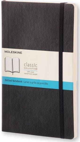 Moleskine Clas. S Notesbog   L   Dot.   Sort