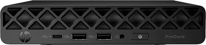 Mini PC - HP ProDesk 4 G1i Desktop AI Profesional, Intel® Core™ Ultra 7 265T, 16 GB RAM, 512 SSD, HD Graphics, Windows 11 Pro, Jack black