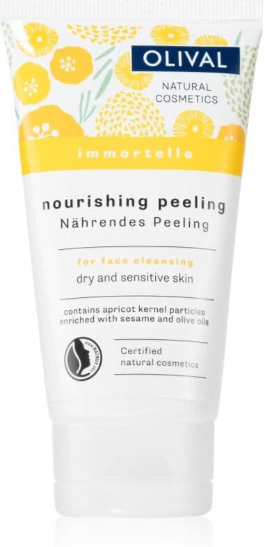 Olival Immortelle Nourishing Peeling delikatny peeling do twarzy dla skóry suchej i wrażliwej 75 ml
