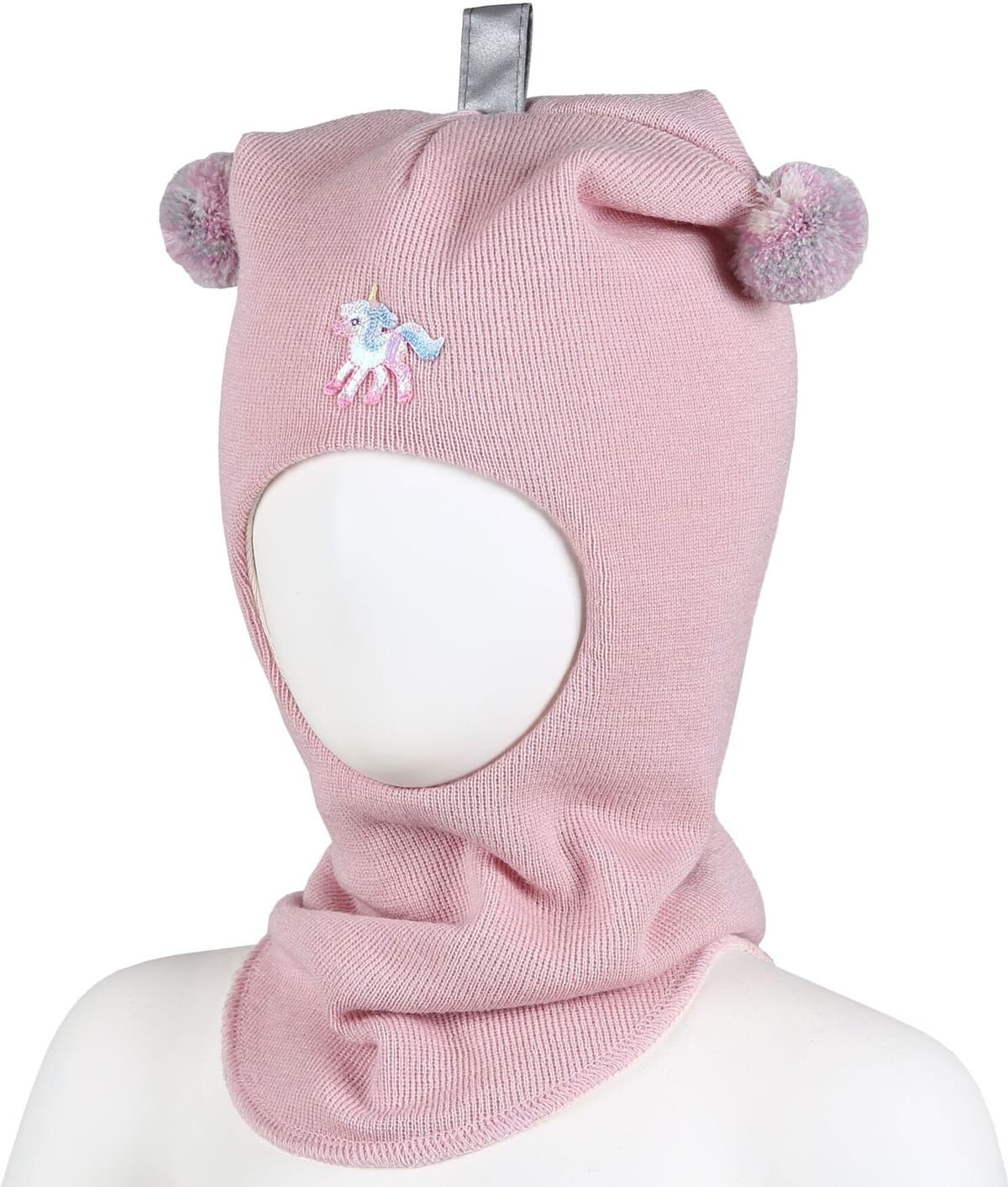 Kivat Balaclava i Ull Enhjørning Pudderrosa 1 (1-2år)