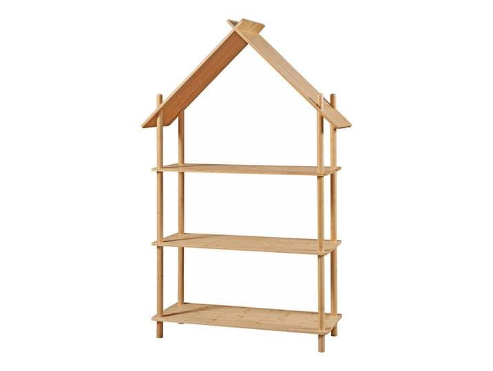 [en.casa] Kinderregal Hamarøy, Naturfarben, Naturmaterialien, 3 Fächer, 90x137x30 cm, Baby- und Kindermöbel, Babyzimmer, Babyregal & Kinderregal