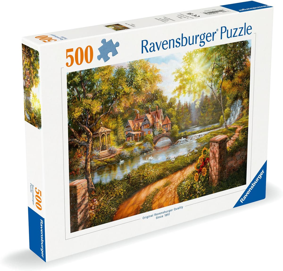 Ravensburger - Puzzle Cottage By The River 500p (12000218)