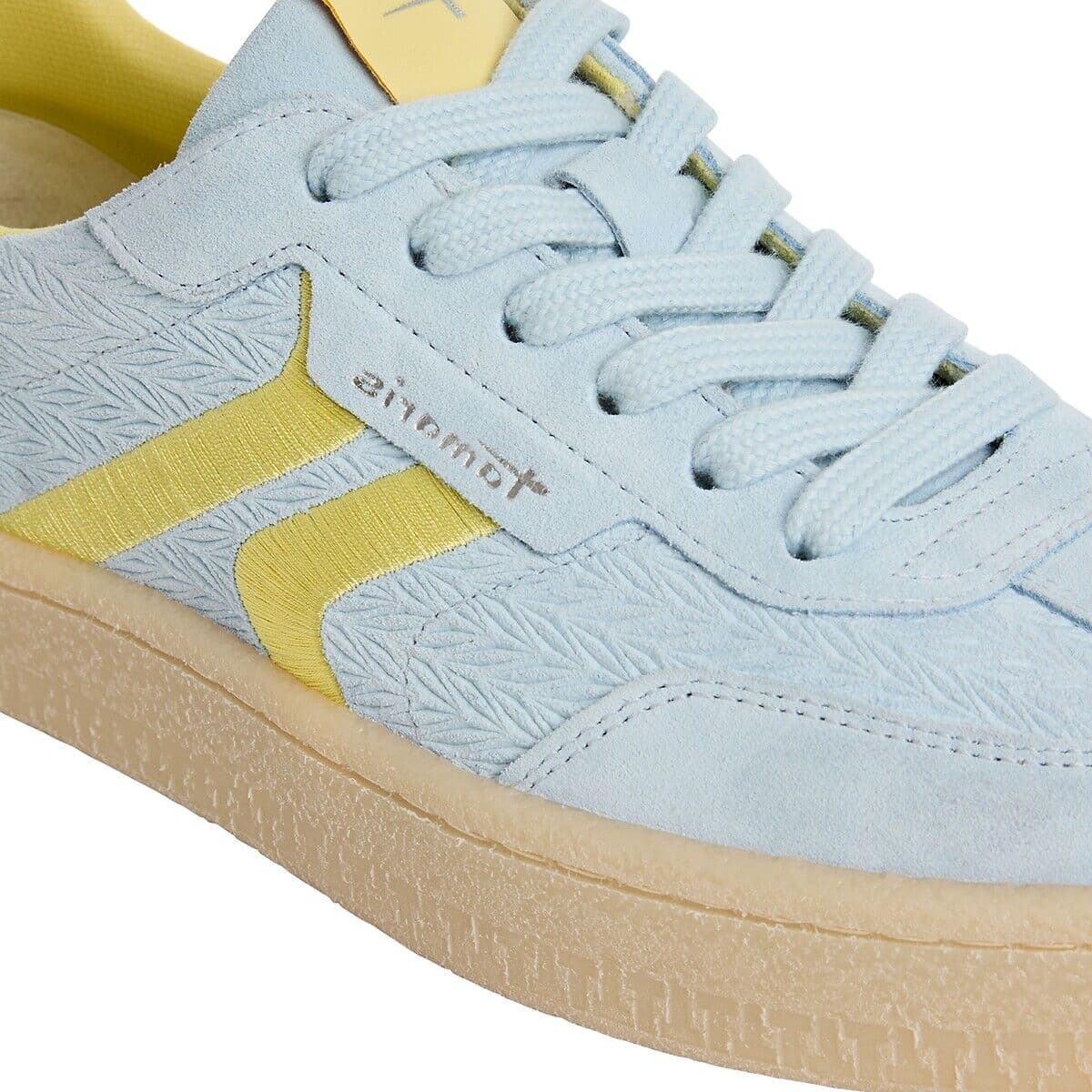 TAMARIS Baskets en cuir, semelle coloris miel