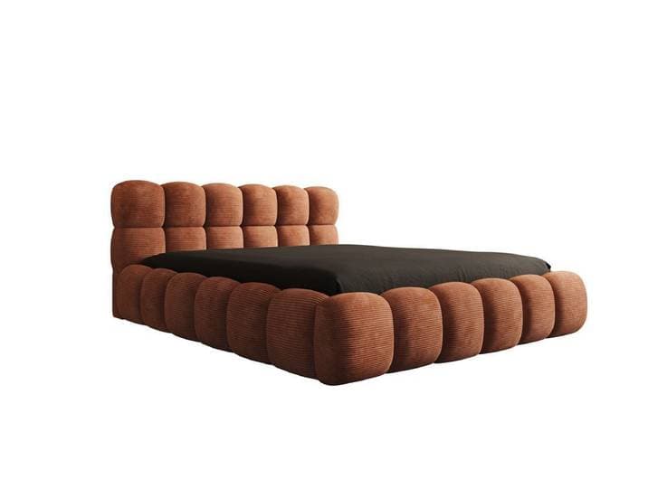 Luxusbetten24 Polsterbett Designer Polsterbett Boston, in Cord mit Stauraum