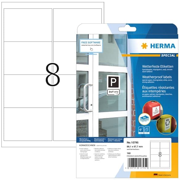 Herma etikett extra vÃ¤dertÃ¥lig 99,1x67,7 (160)