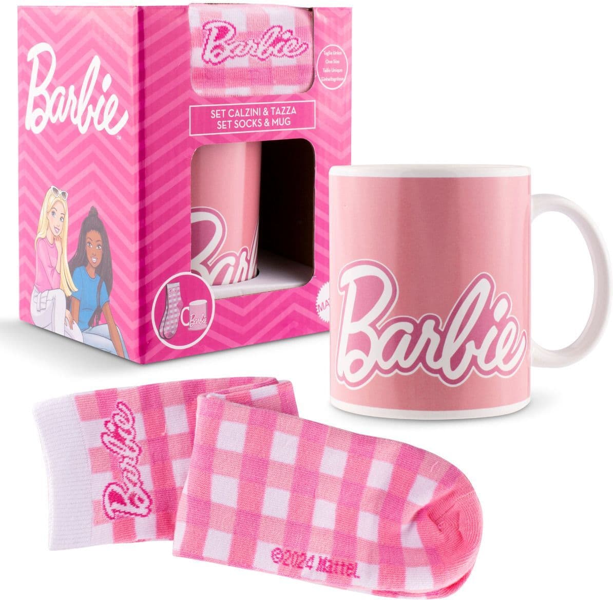 Barbie Lahjasetti Muki 350ml ja Sukat